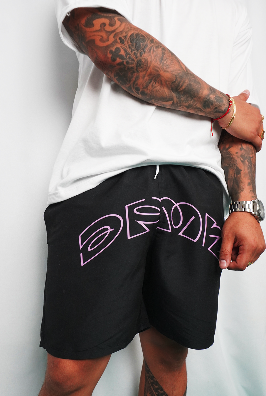 Swim Short Pink & black - Dpmn Summer