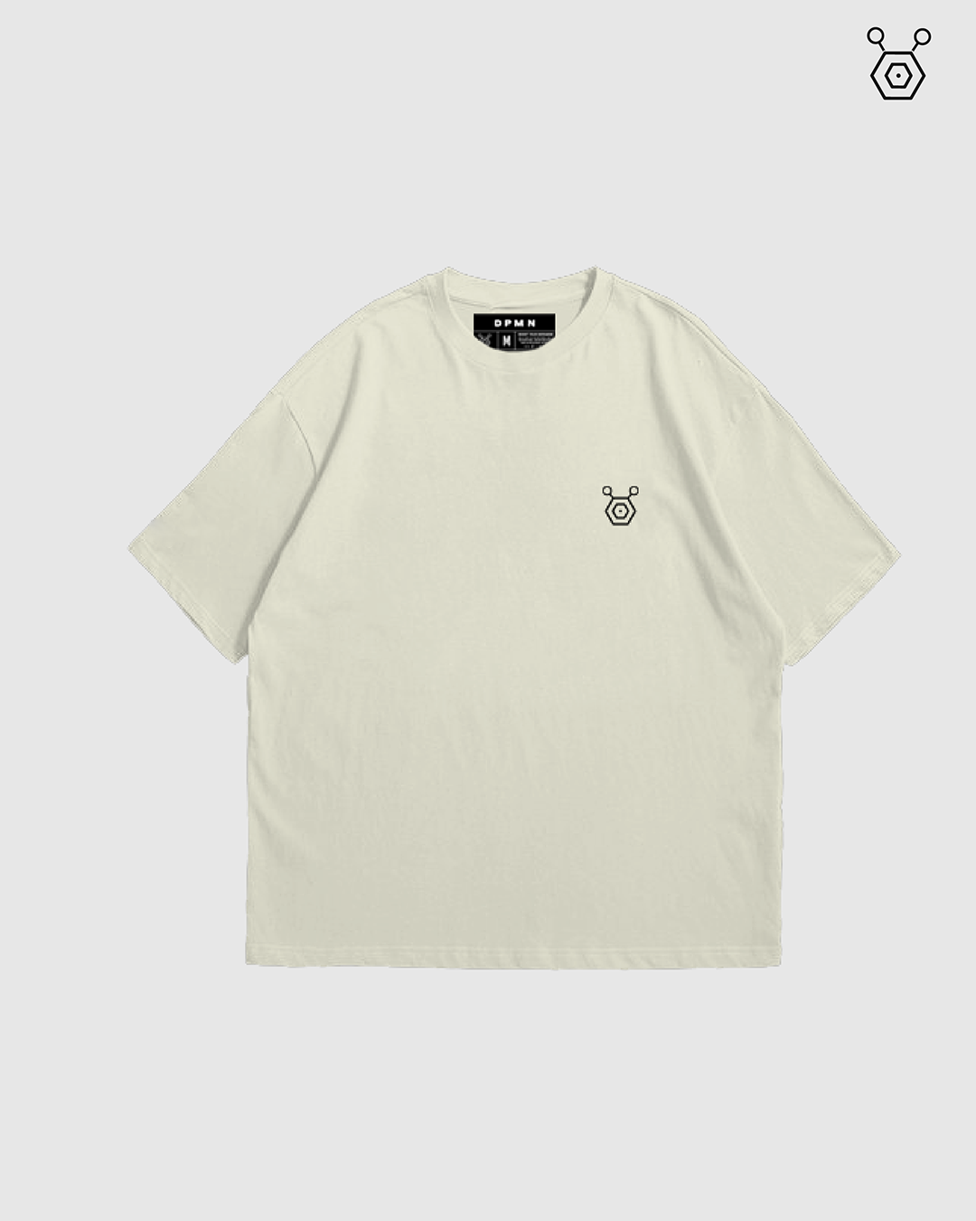 Oversize T-shirt Cream - Timeless Essentials (Unisex) / (203G/M)