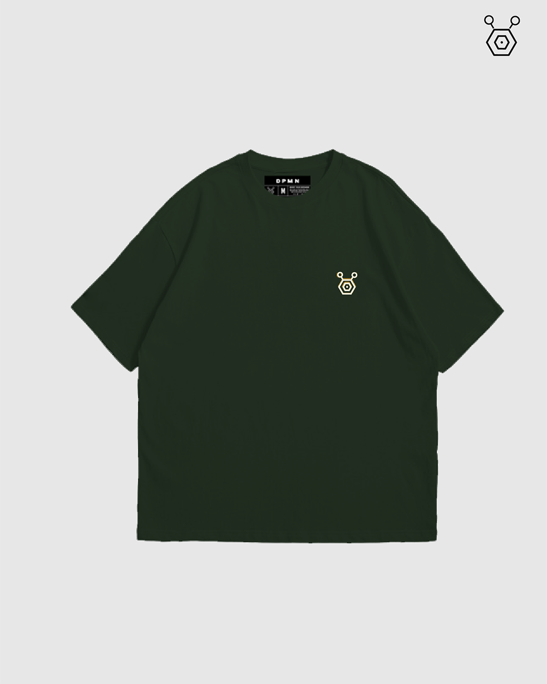 Oversize T-shirt Green - Timeless Essentials (Unisex) / (185G/M)