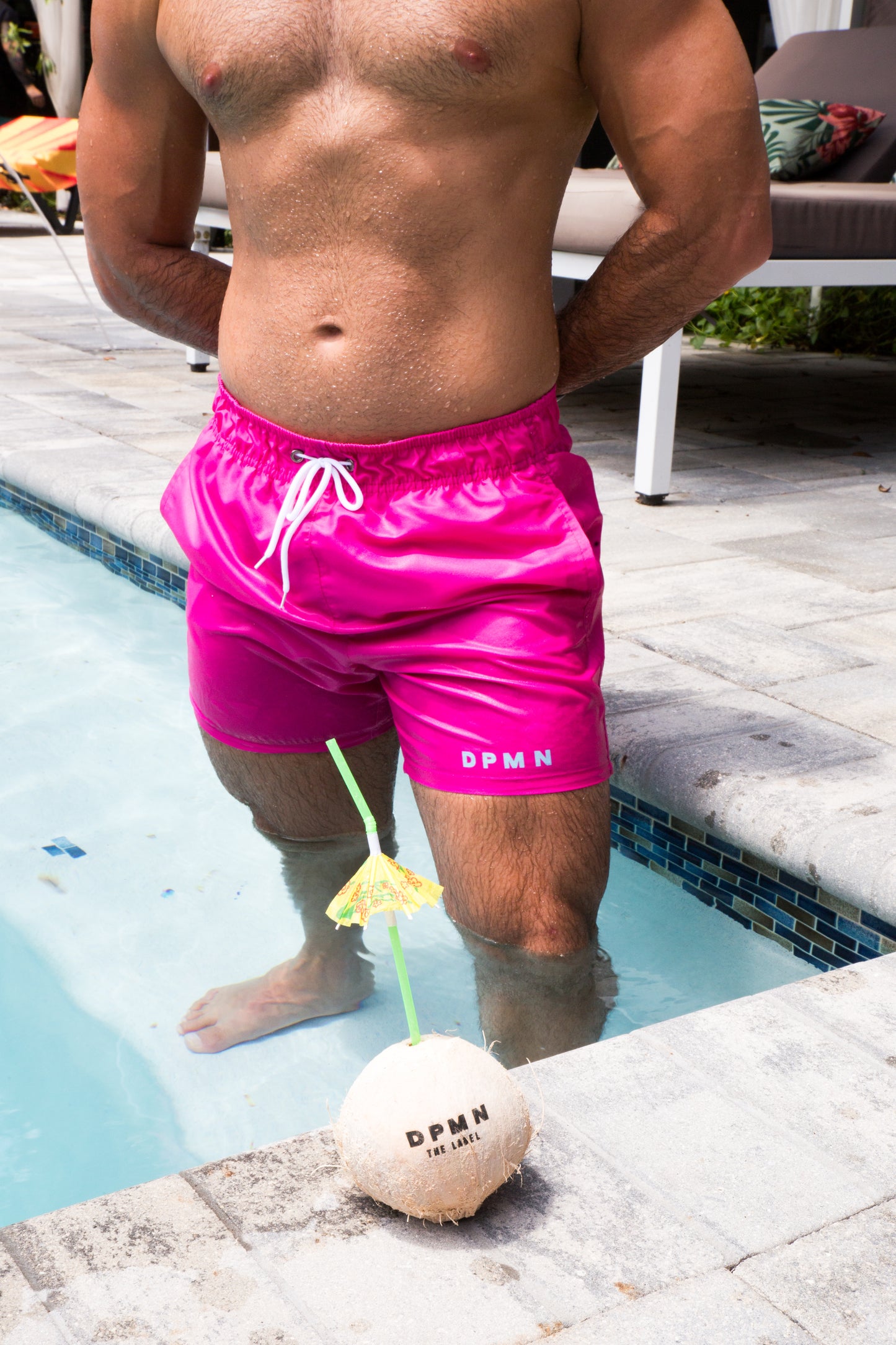 Swim short Magenta - Dpmn Summer
