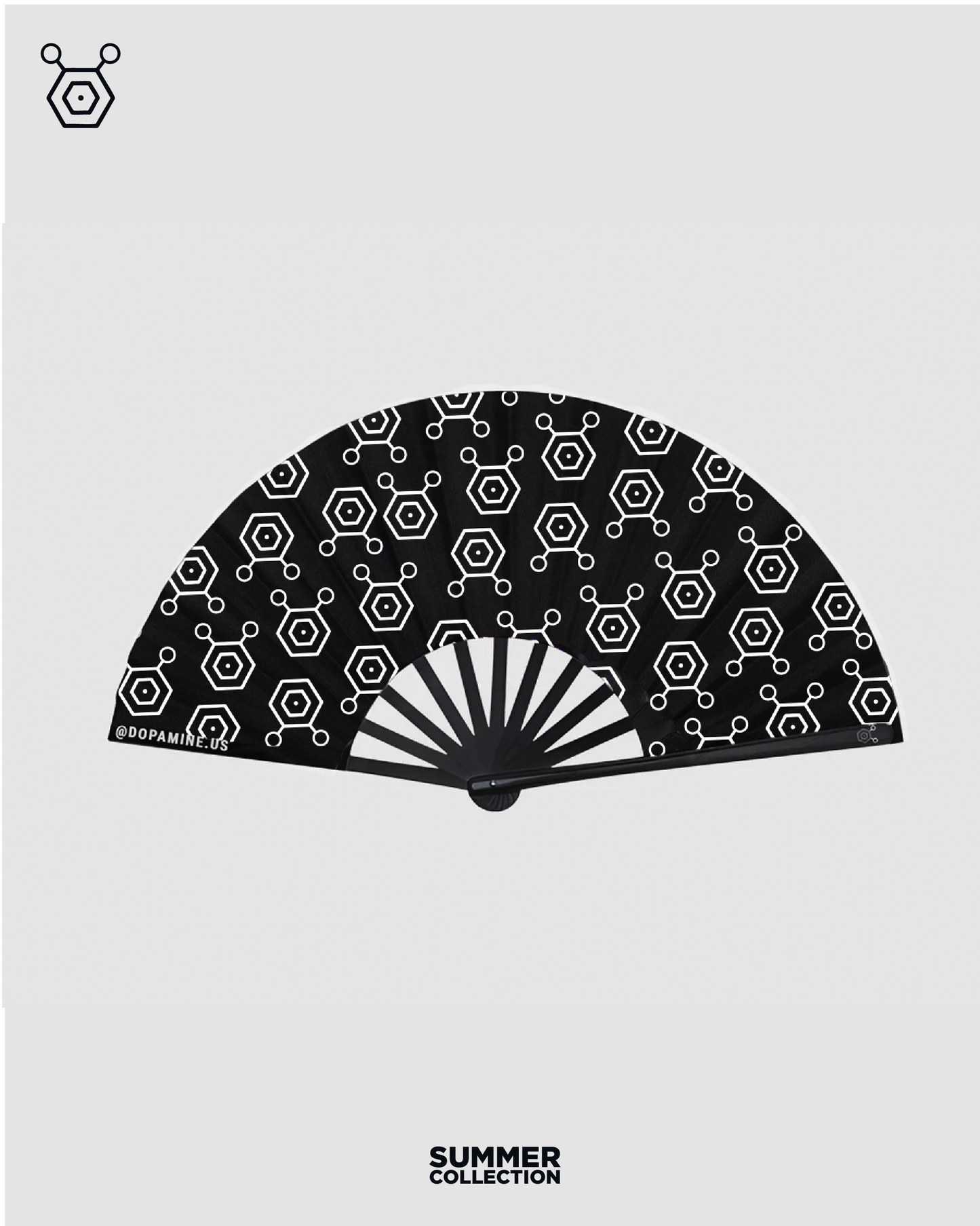 Dpmn Handfan Summer - Black Molecule