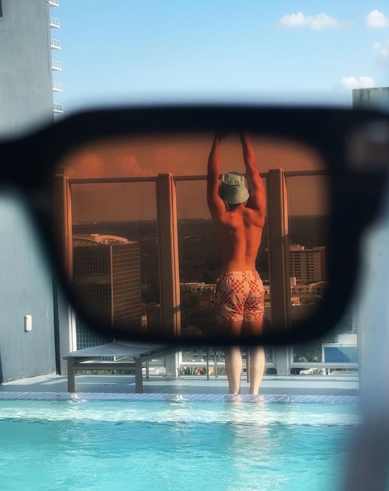 Swim Short Orange Square - Dpmn Summer