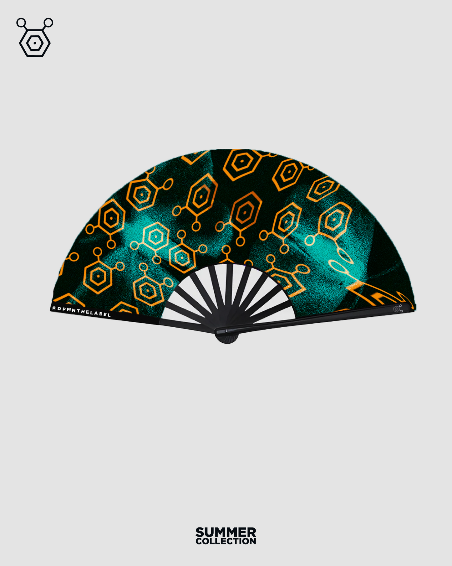 Butterfly Blue/Orange - Handfan