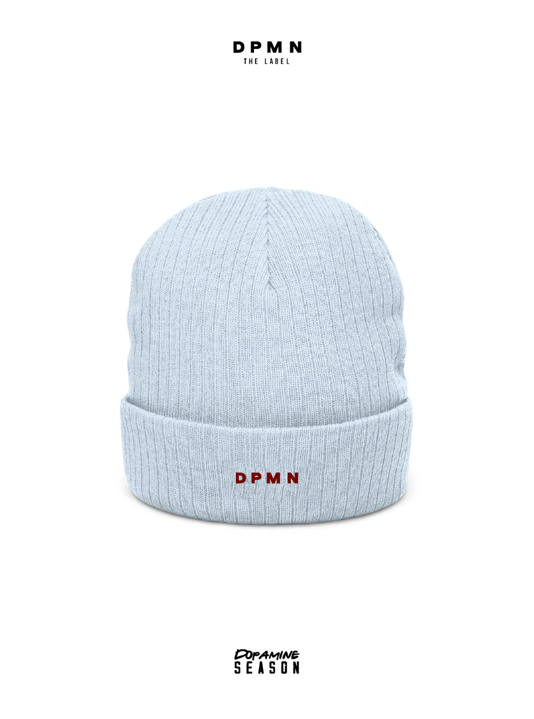 Ribbed Knit Beanie Blue Classic - Dpmn fall/winter Season