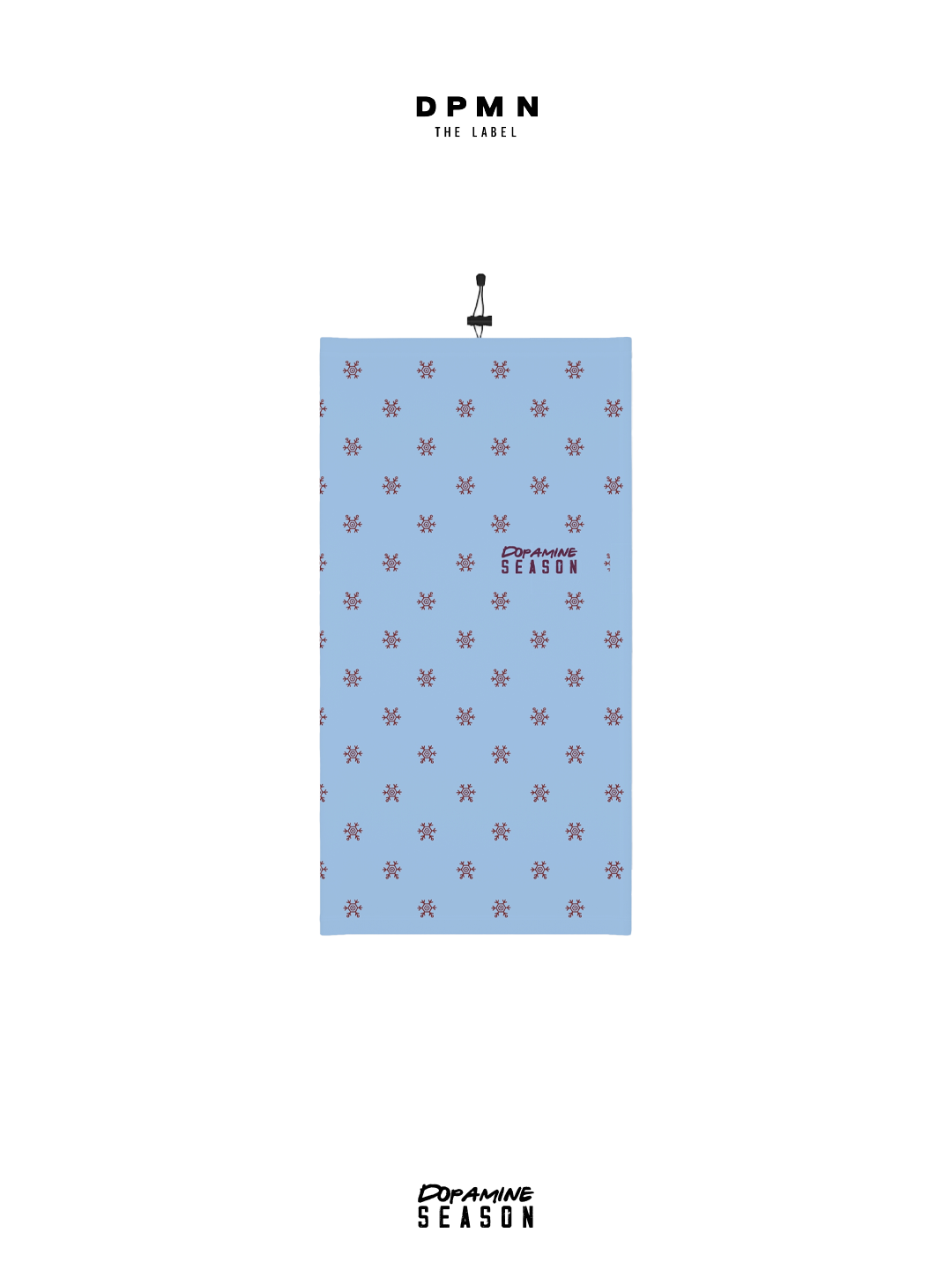 Neck Gaiter Blue Snowfall - Dpmn fall/winter Season