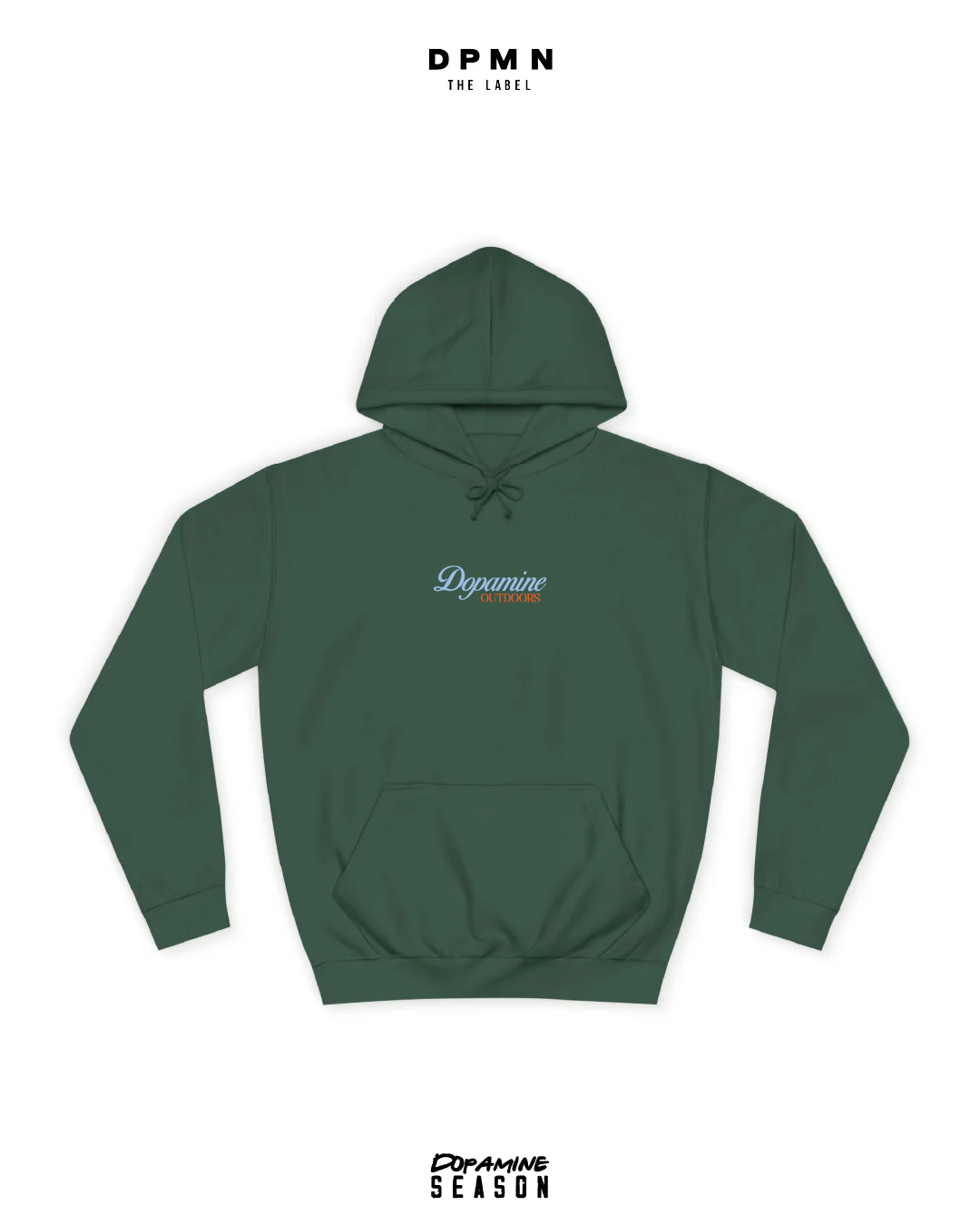 Hoodie Dopamine Outdoors green - Dpmn Season Fall/winter PRINTED