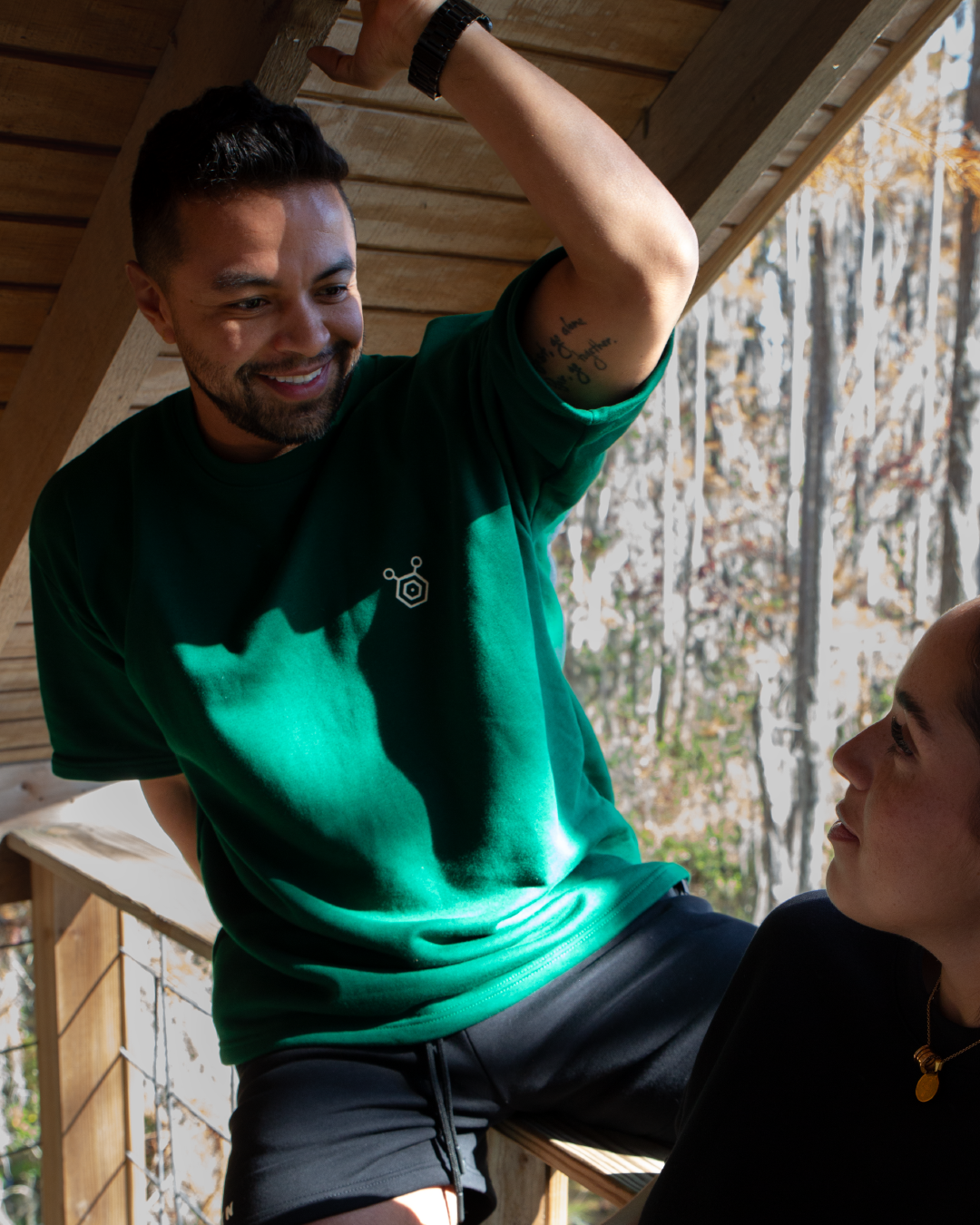Oversize T-shirt Green - Timeless Essentials (Unisex) / (185G/M)