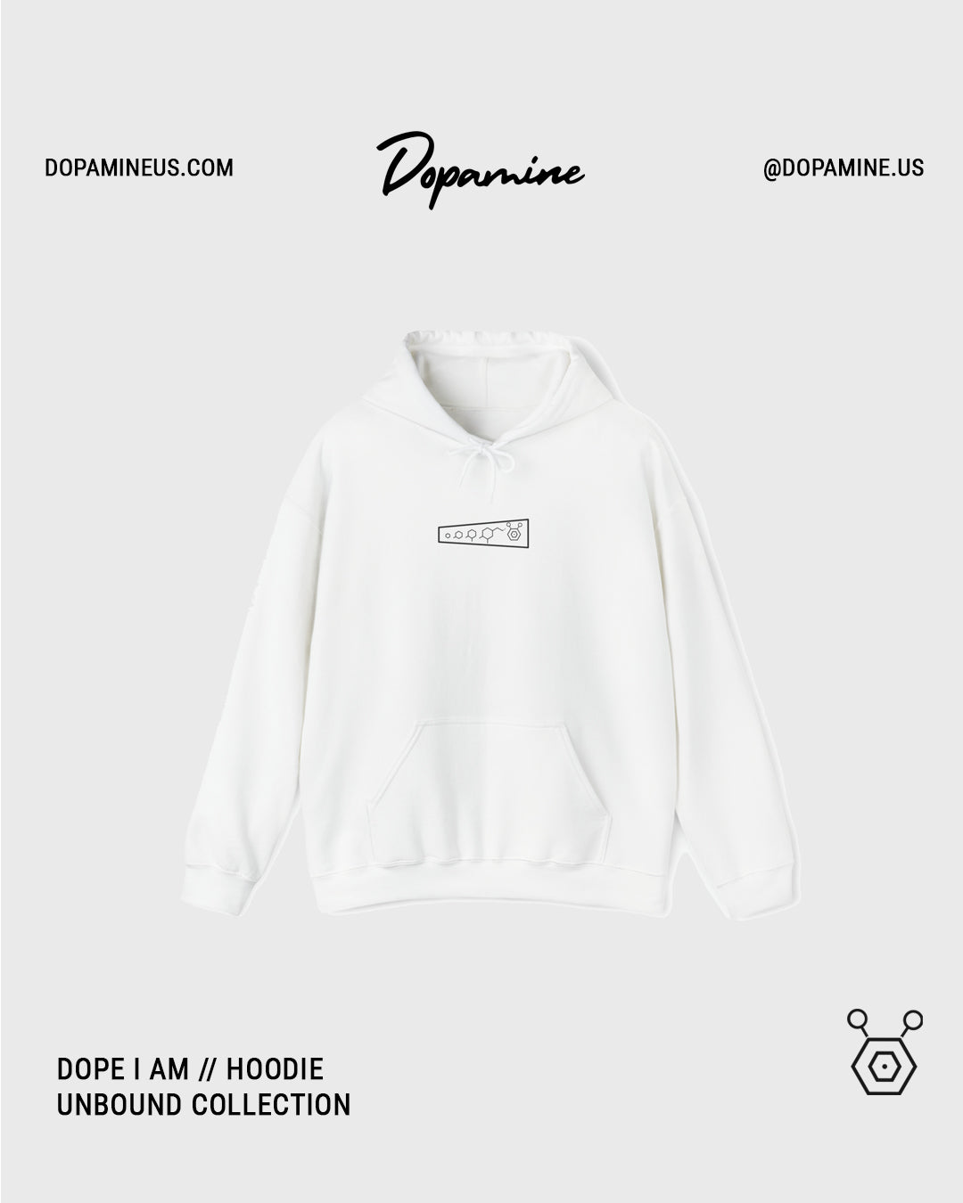 DOPE I AM HOODIE // WHITE