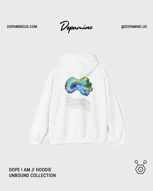 DOPE I AM HOODIE // WHITE