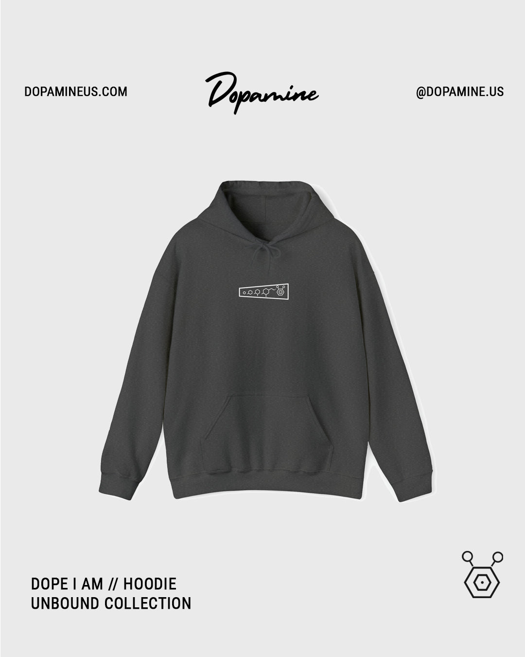 DOPE I AM HOODIE // GREY