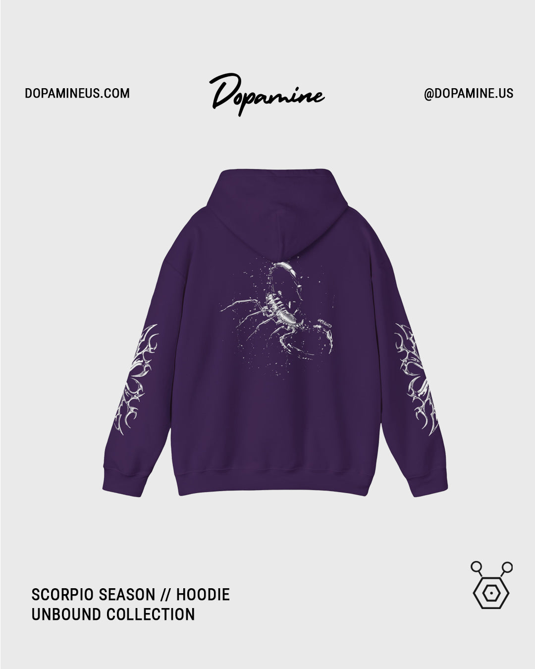 SCORPIO SEASON HOODIE // MIDNIGHT PLUM