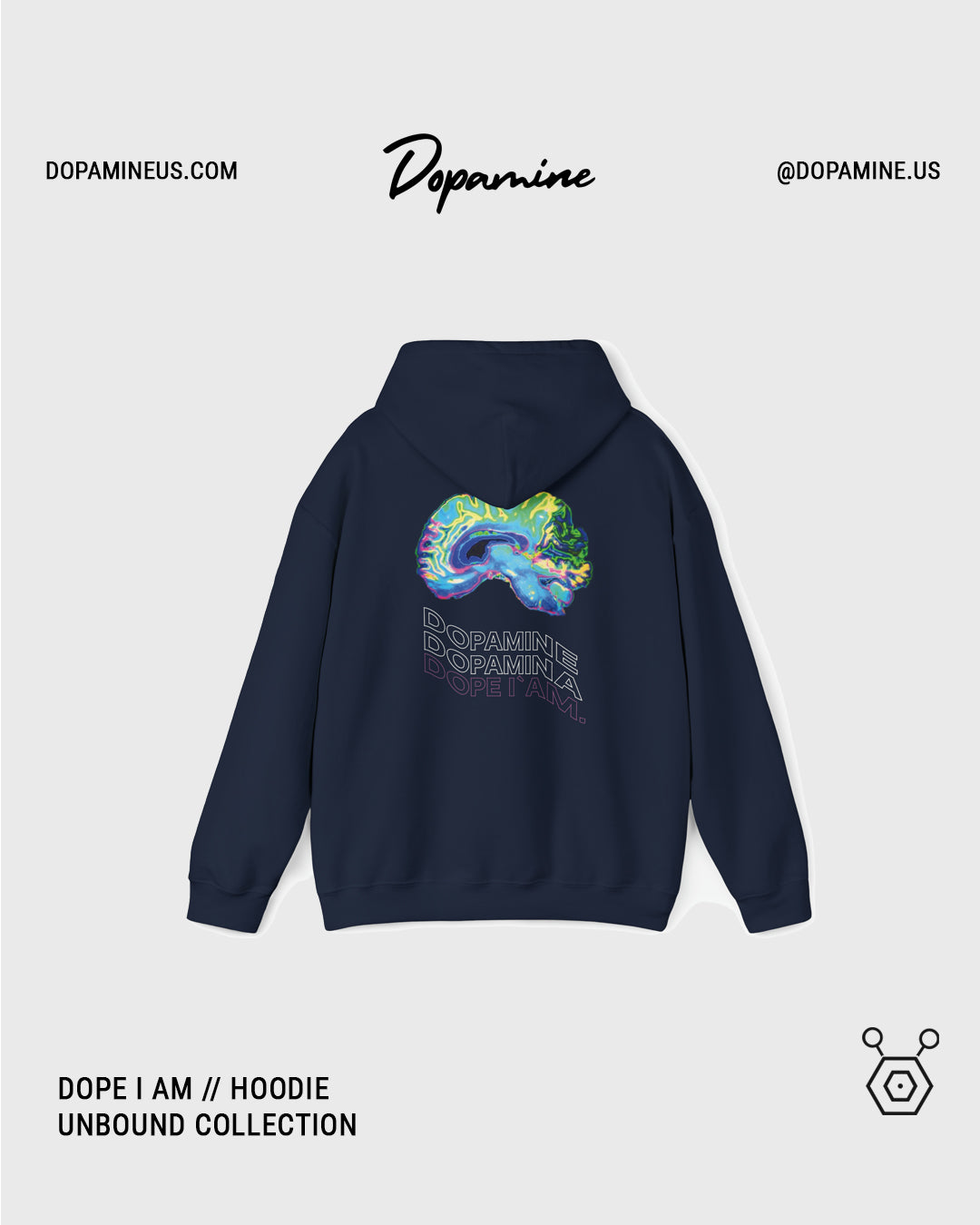 DOPE I AM HOODIE // BLUE