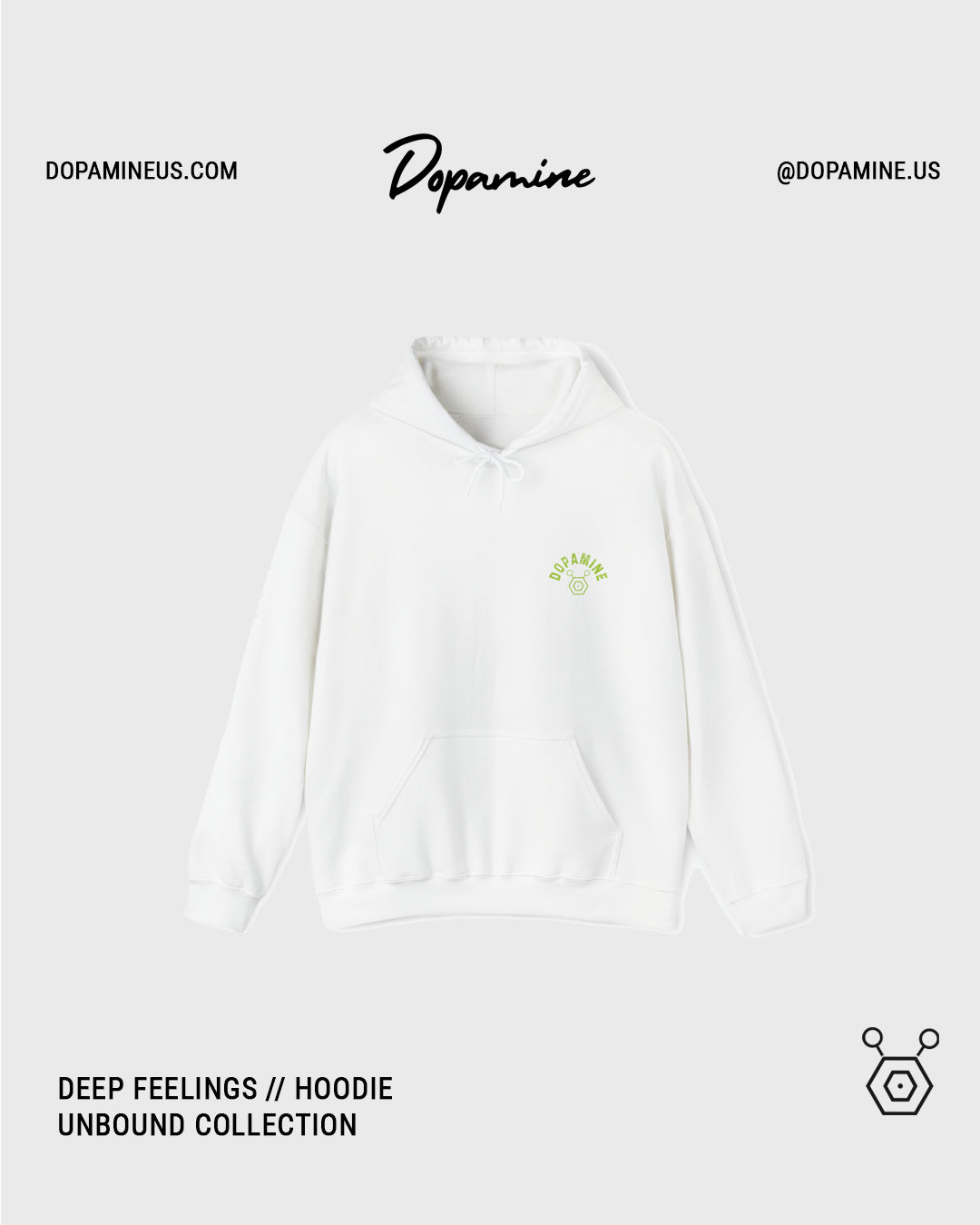 DEEP FEELING HOODIE // WHITE