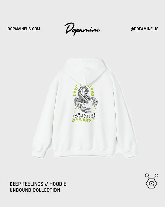 DEEP FEELING HOODIE // WHITE