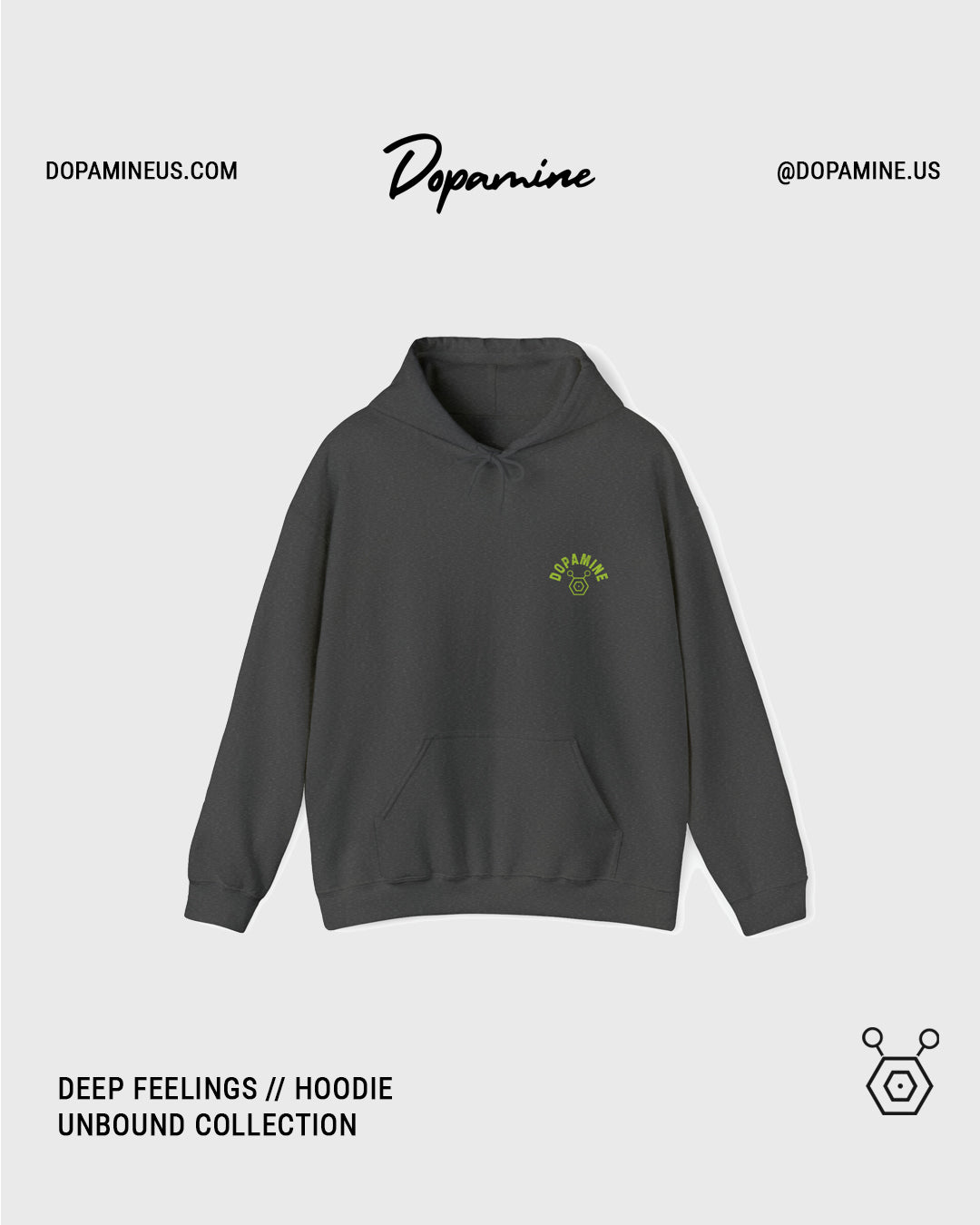 DEEP FEELING HOODIE // GREY