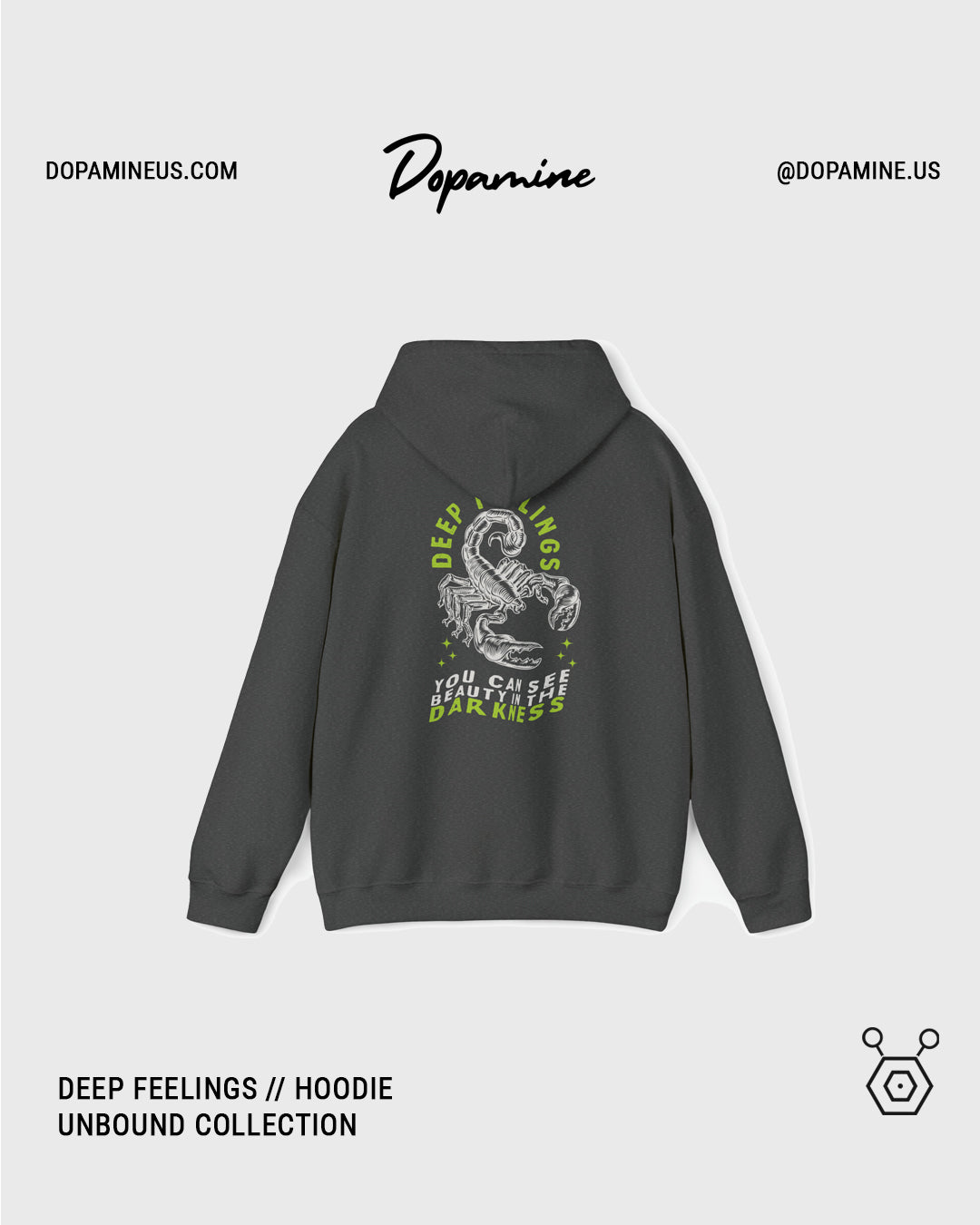 DEEP FEELING HOODIE // GREY