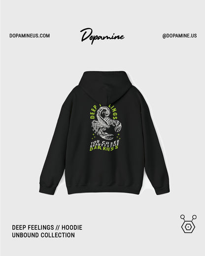 DEEP FEELING HOODIE // BLACK