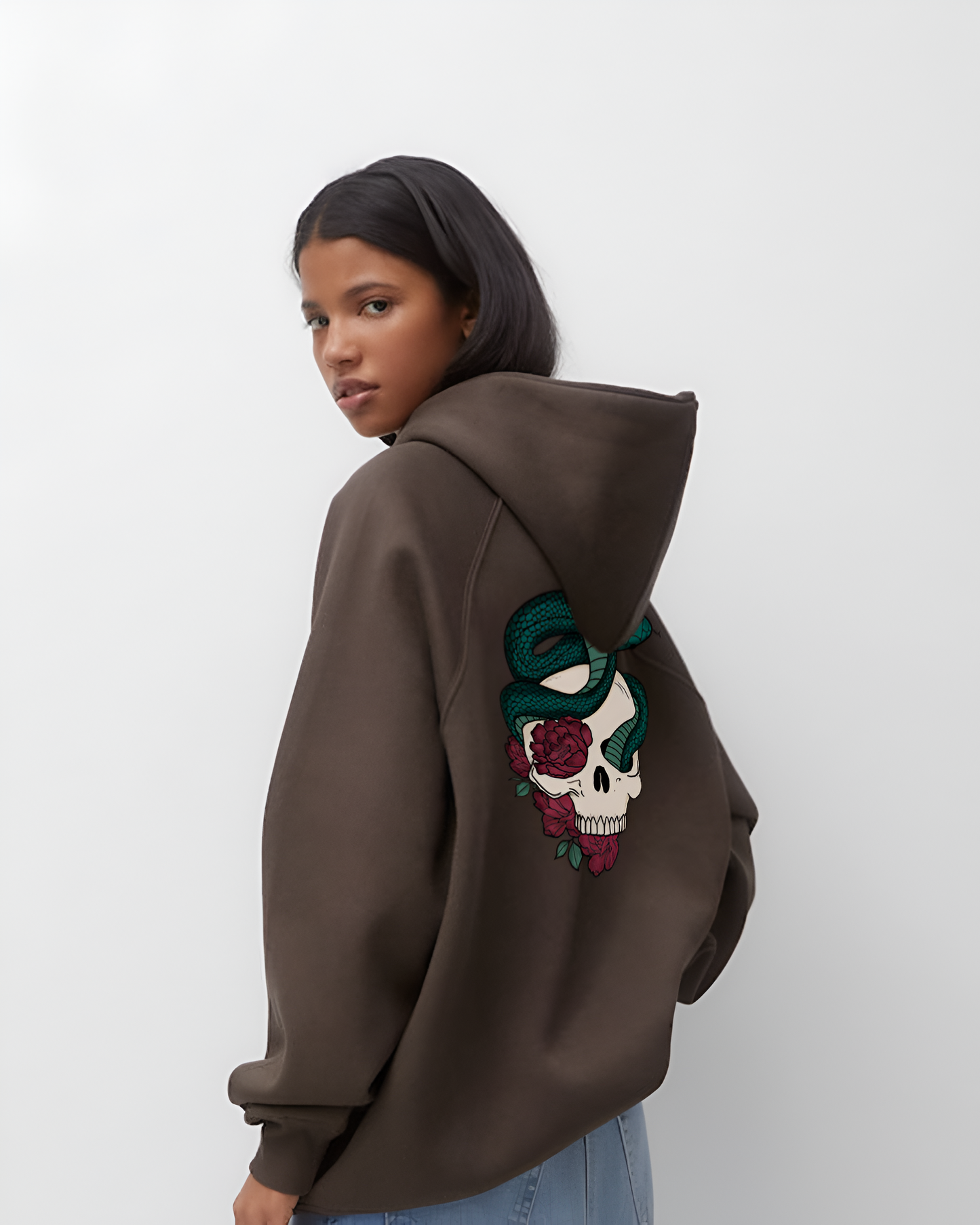 Falling In Dopamine Hoodie - Brown