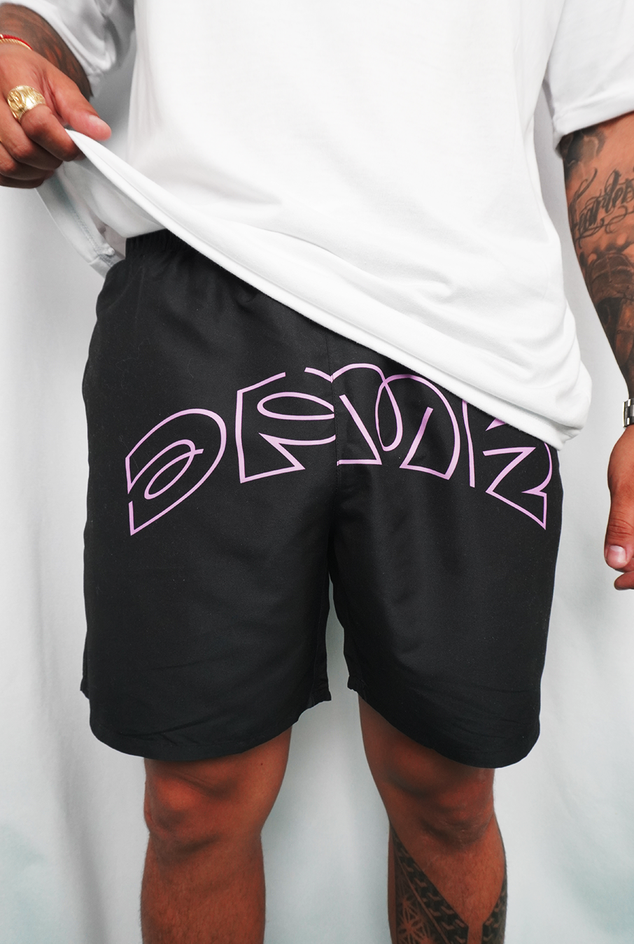 Swim Short Pink & black - Dpmn Summer