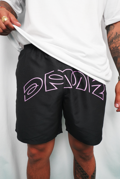 Swim Short Pink & black - Dpmn Summer