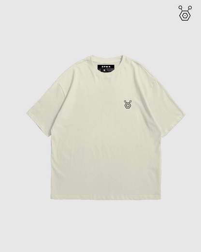 Oversize T-shirt Cream  - Timeless Essentials (Unisex) / (203G/M)