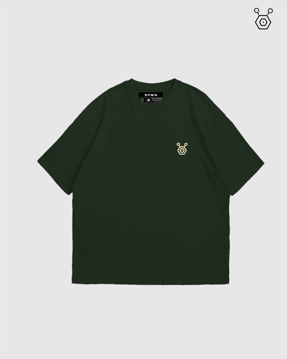 Oversize T-shirt Green  - Timeless Essentials (Unisex) /  (185G/M)