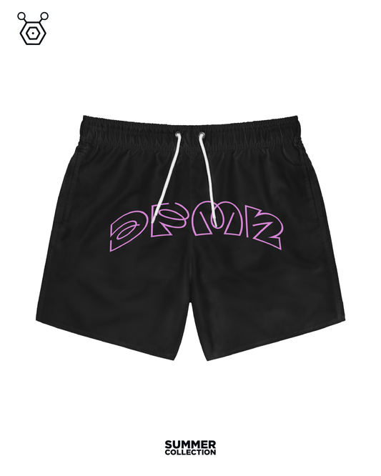 Swim Short Pink & black - Dpmn Summer