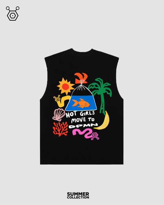 Hot Girls Move  black- Summer TNK TOP