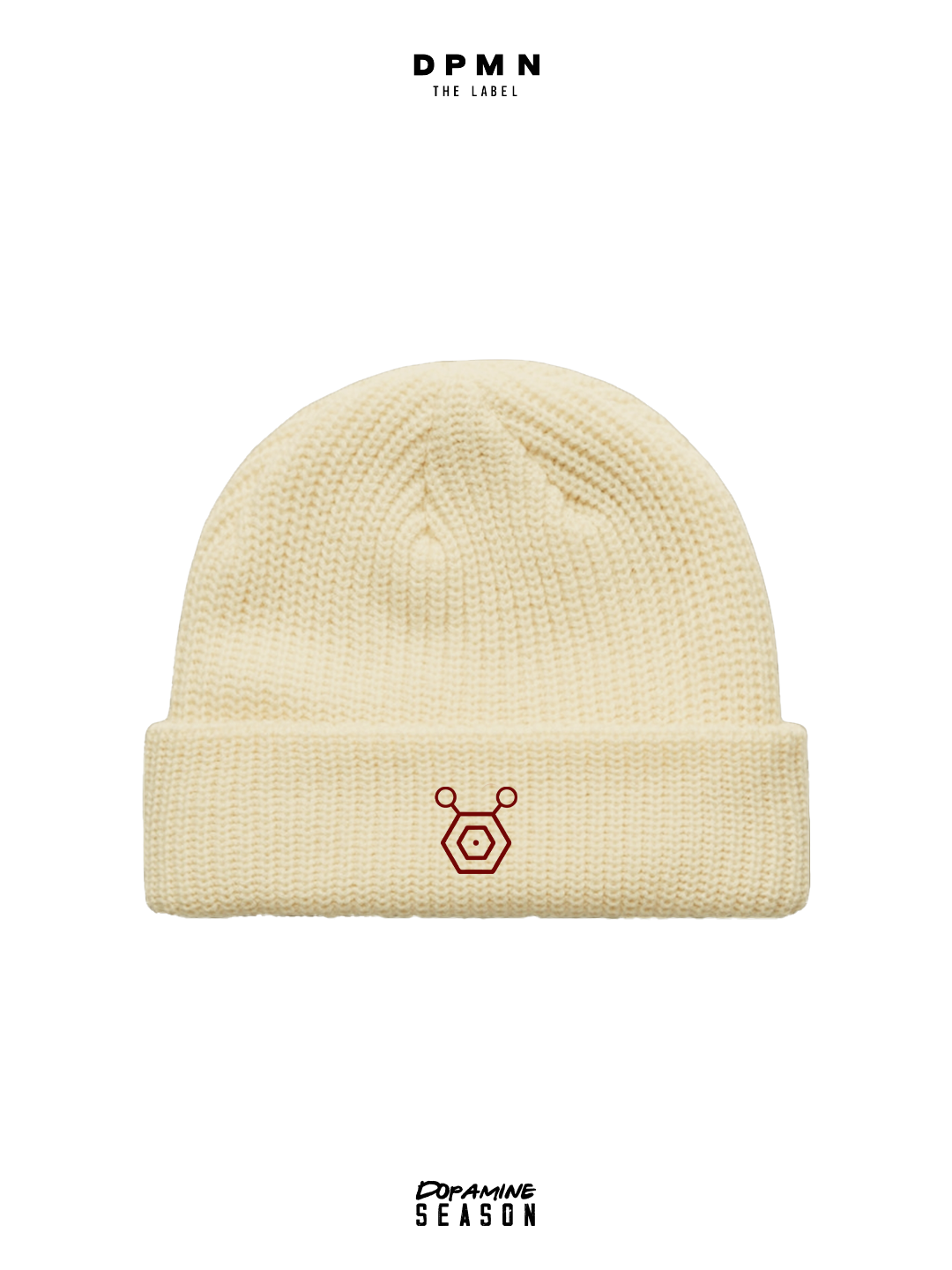 Beanie Cuf Classic Beige - Dpmn fall/winter Season