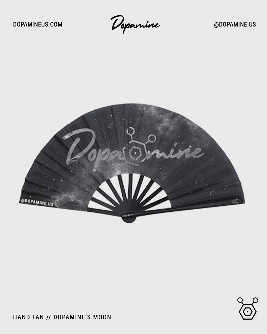 Dopamine's Moon - Hand Fan