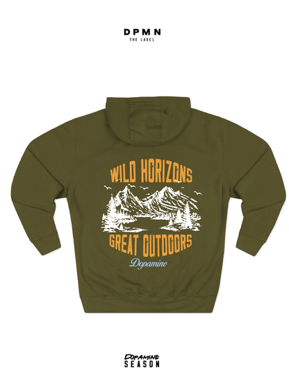 Hoodie Wild Horizons Green - Dpmn Season Fall/winter  PRINTED
