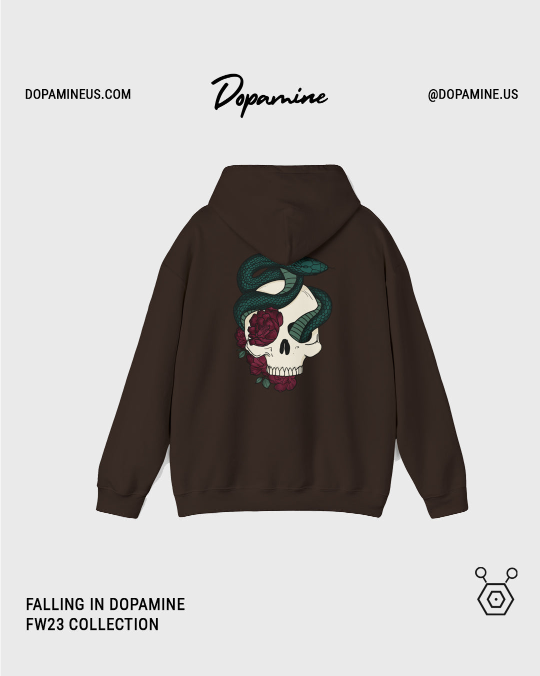 Falling In Dopamine Hoodie - Brown