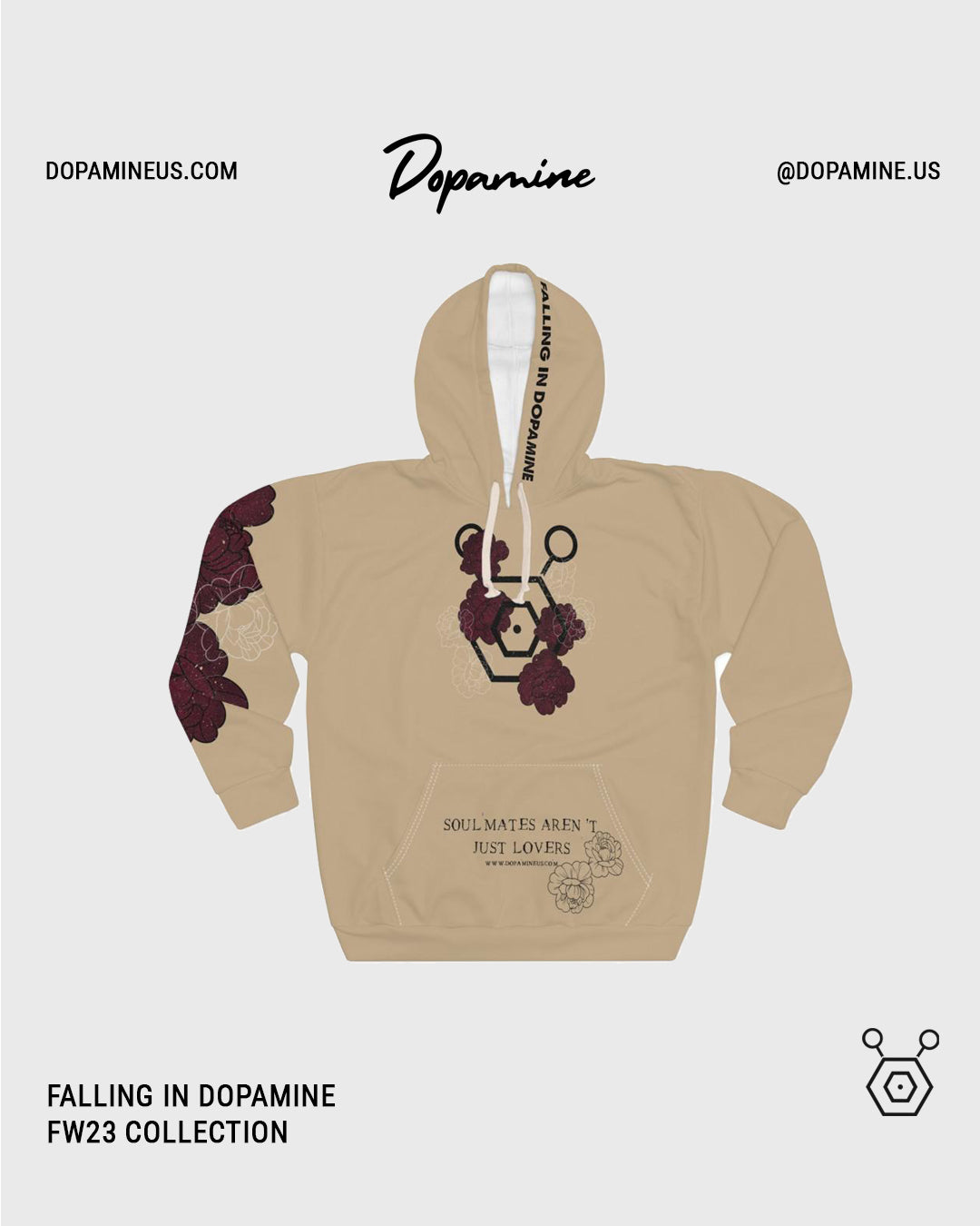The Lovers Hoodie - Almond