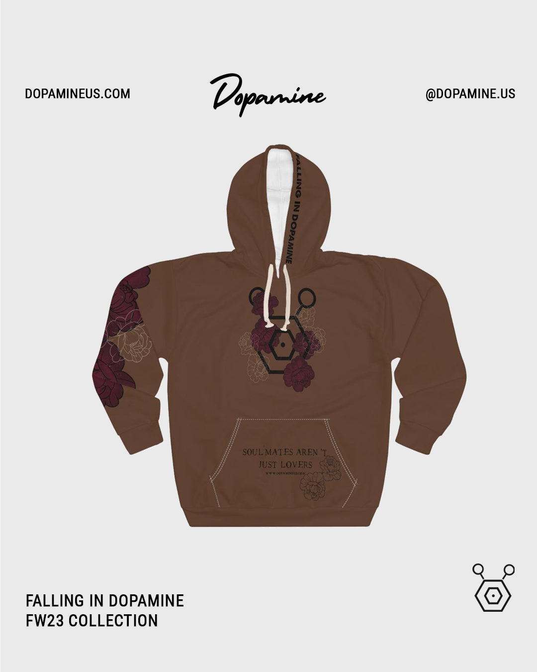 The Lovers Hoodie - Chocolate