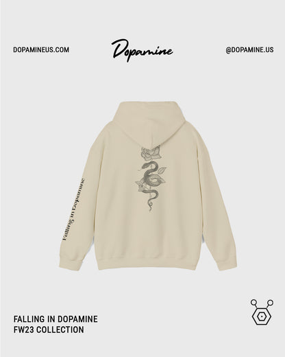 Rose & Snake Hoodie - Beige