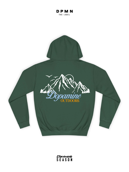 Hoodie Dopamine Outdoors green - Dpmn Season Fall/winter  PRINTED